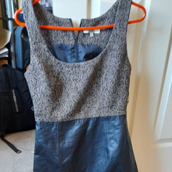 NEW BB Dakota Wool and Leateher Dress Size 6 - Picture 1 of 10
